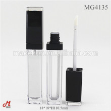 Square long lip gloss container with mirror